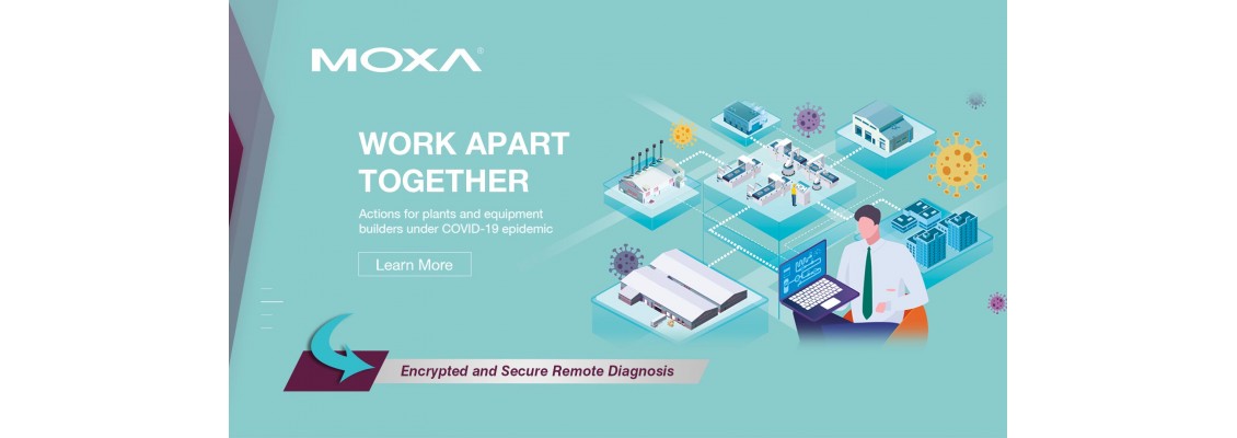 MOXA Remote Solution for Plants - Encrypted and Secure Remote Diagnosis