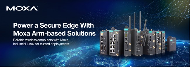 Moxa Offers Robust Arm-Based Solutions for Industrial Edge Applications