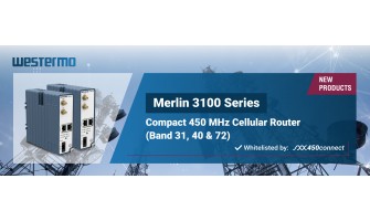 Westermo Merlin-3103 Industrial Router Approved for Germany’s LTE 450 Network