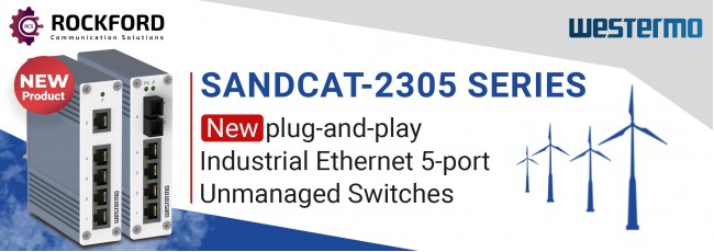 Westermo Launches New Plug-and-Play Unmanaged Industrial Ethernet Switches