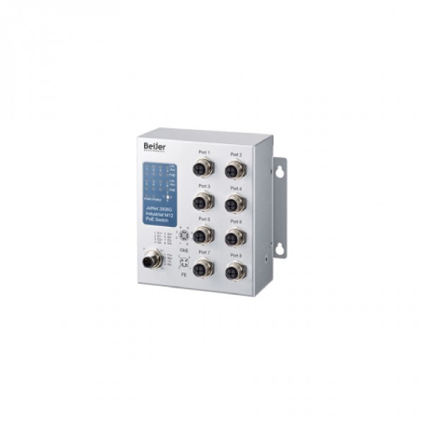 Beijer JetNet 3908G-M12 Unmanaged Ethernet Switch
