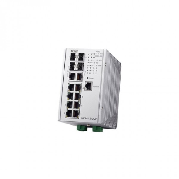 Beijer JetNet 5212GP-2C2F-U Managed Ethernet Switch