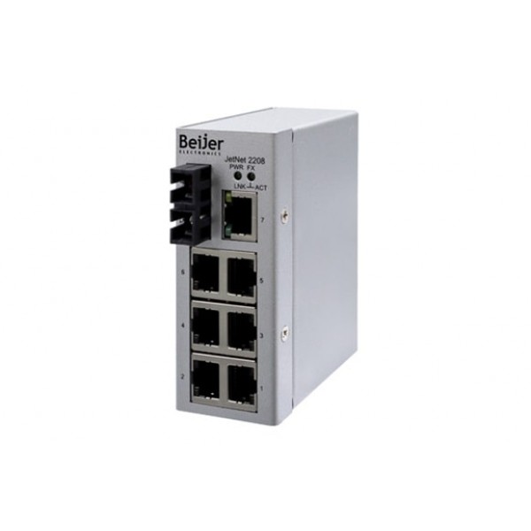 Beijer JetNet 2208-T7-SC1-SM Unmanaged Fast Ethernet Switch