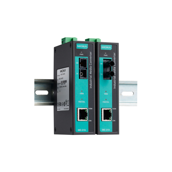 MOXA IMC-21A-S-SC Ethernet to Fiber Converter