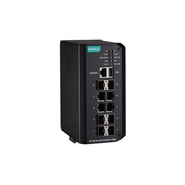 MOXA PT-G510-8GTX-PHR-HV Managed Ethernet Switch