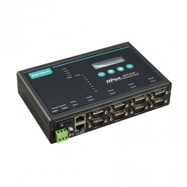 MOXA NPort 5610-8-DT Serial to Ethernet Device Server MOXA NPort 5610-8-DT Serial to Ethernet Device Server