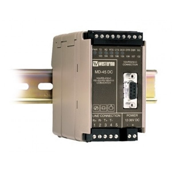 Westermo MD-45 LV Industrial RS-232 to RS-422/485 Converter