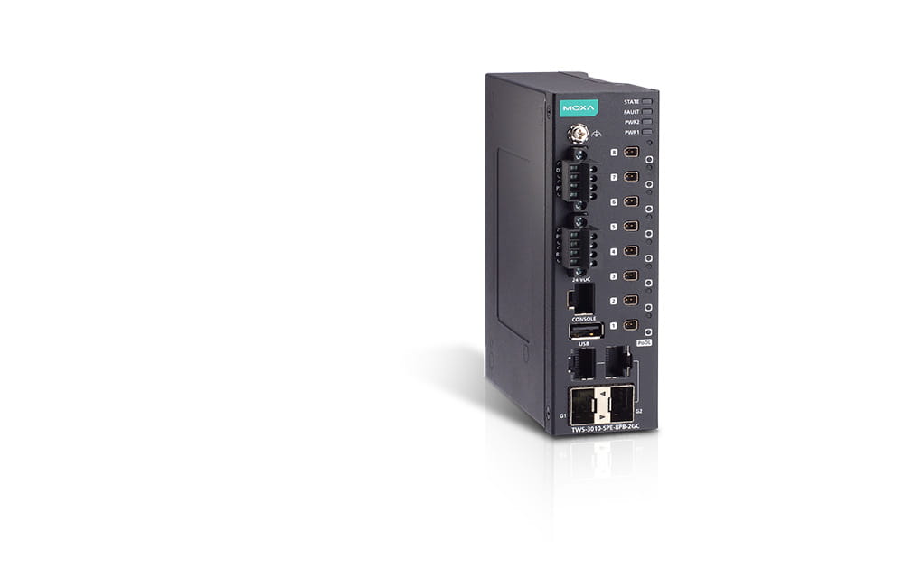 Moxa TWS-3010-SPE Series Managed Single Pair Ethernet Switch